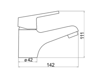 Vodovodné batérie – Novaservis Umyvadlová baterie Titania Iris, chrom, stojánková, s výpustí, 94401,0