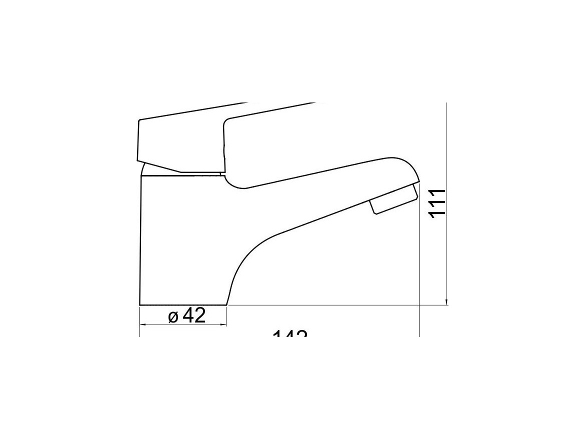 Novaservis Umyvadlová baterie TITANIA IRIS, chrom, stojánková, bez výpustě,  94401/1,0