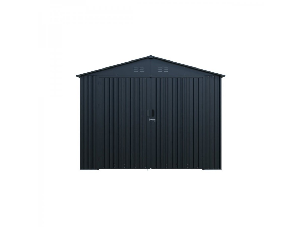 Kovová garáž 3 x 6 m se sedlovou střechou Antracit Riwall PRO RMCG 20x10 Anthracite