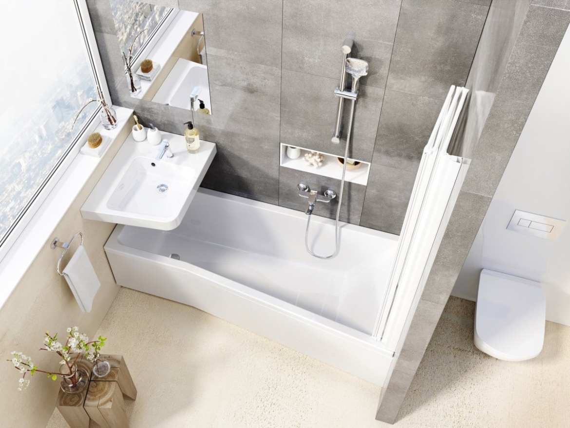 Ravak Umývadlo BeHappy II 66,5 L, s otvorom pre batériu, s prepadom