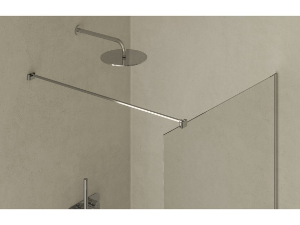 Ravak Walk-In Air Wall 110, černá+transparent