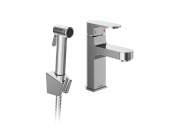 Ravak CR 112.01CR Umývadlová batéria 170 mm s bidetovou sprškou a držiakom na stenu, bez odtokovej armatúry, chróm