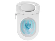 Ravak WC bidetovou tryskou Uni Chrome RimOff, závesné, biela