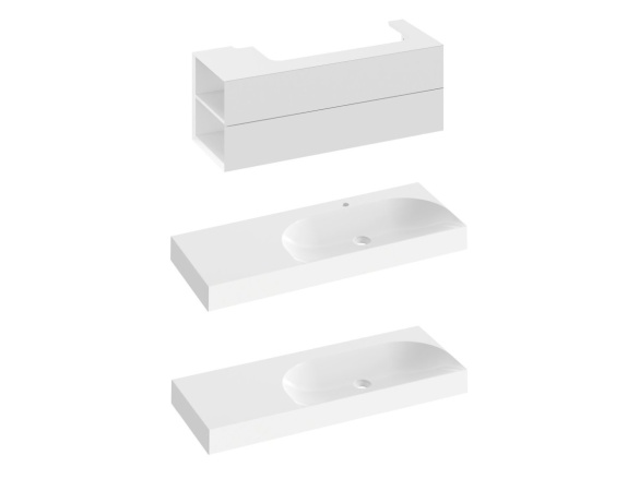 Ravak SD Lite 120 P skrinka pod umývadlo Smoke Grey