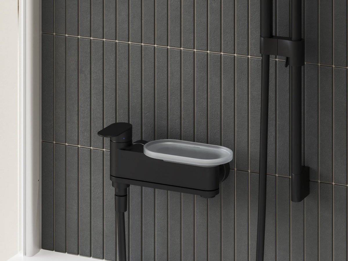 Ravak CR II 022.20BL Vanová nástěnná baterie bez sprchového setu, černá