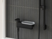 Ravak CR II 022.20BL Vanová nástěnná baterie bez sprchového setu, černá