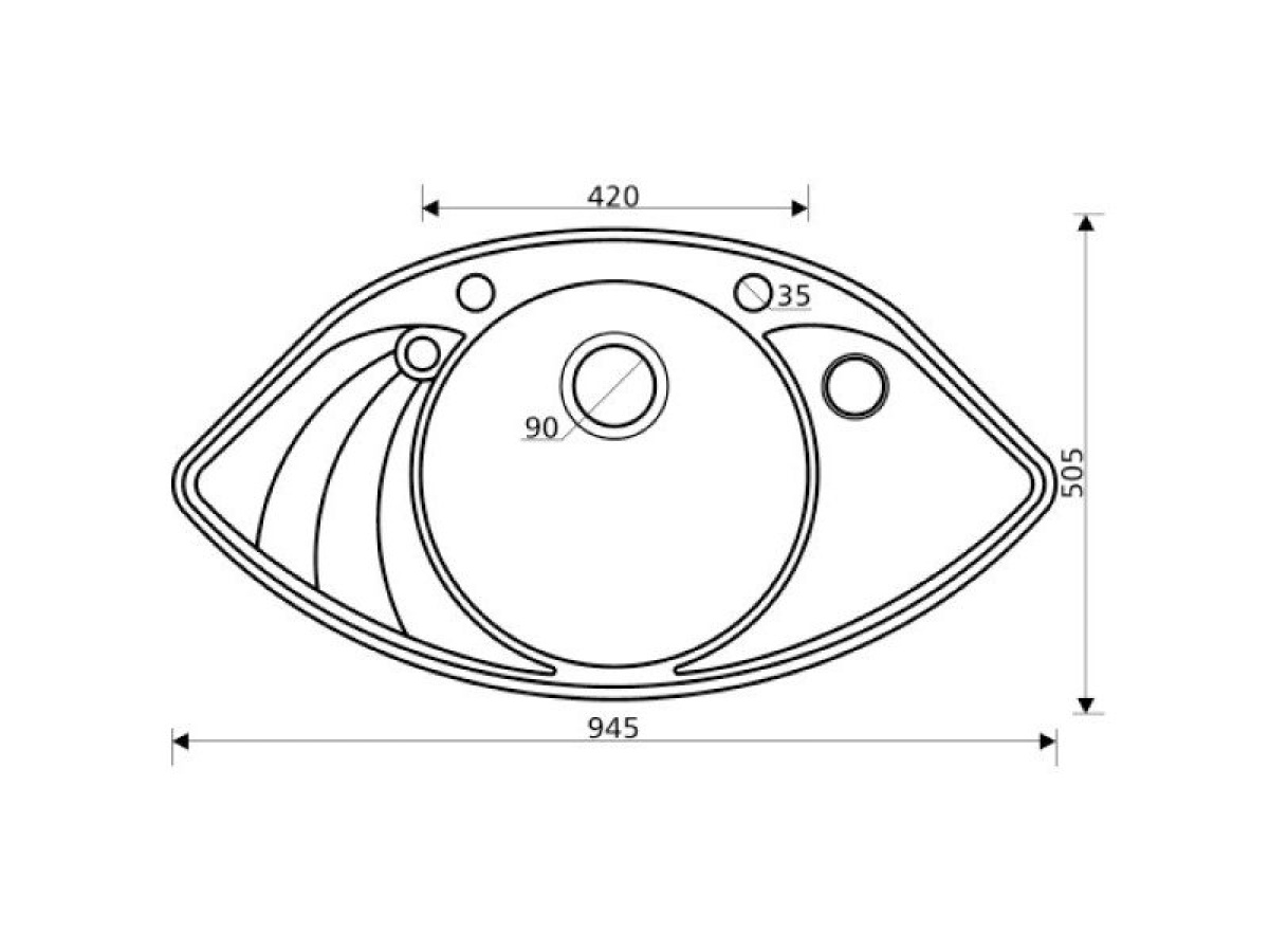 Kuchyňské dřezy Helika Papillon 945.10ER