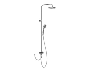 Sprchové sloupy –  Ravak DS 090.00CR Sprchový stĺp bez batérie, posuvný, so sprchovým setom, chróm