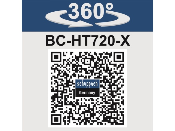 2x20 V IXES aku plotostřih (bez baterie a nabíječky) Scheppach BC-HT720-X