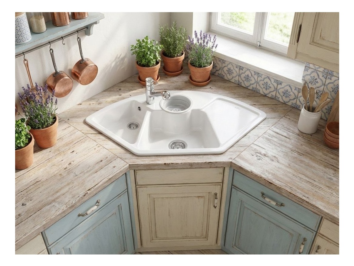 Kuchyňské dřezy Villeroy & Boch Solo Corner 1075.20R