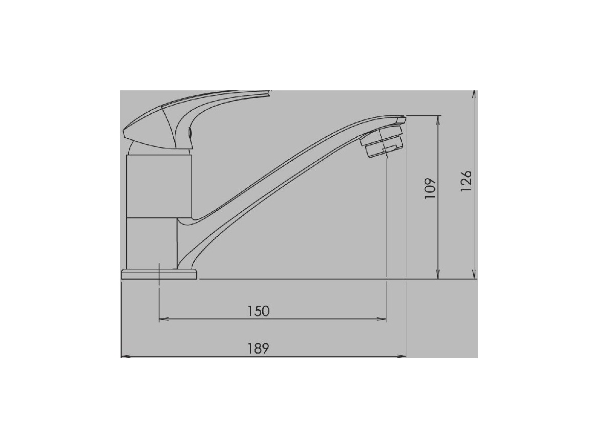 Novaservis Dřezová baterie Metalia 57, bílá/chrom, stojánková,  57096,1