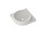 Ravak Umyvadlo Yard 45 C, bez otvoru pro baterii, bez přepadu, bílá matná