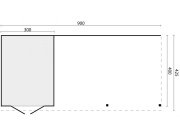 Tuindeco DIY roofing Wierden vertical walls untreated