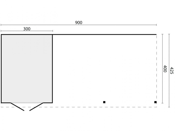 Tuindeco DIY roofing Wierden vertical walls untreated