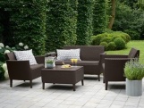Keter Zahradní set  Salemo 2 Seater Sofa - hnědá / béžová