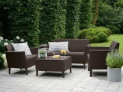 Keter Zahradní set  Salemo 2 Seater Sofa - hnědá / béžová