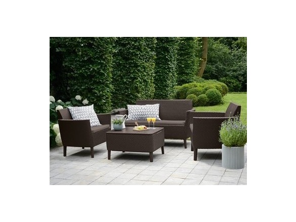 Keter Zahradní set  Salemo 2 Seater Sofa - hnědá / béžová