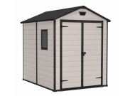 Plastový záhradný domček Keter MANOR 6 x 8 DD béžový, s podlahou