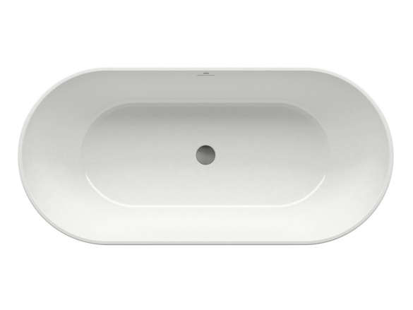 Ravak Vaňa Freedom O 169x80, voľne stojaca, biela, krytka odtoku biela/čierna/chróm