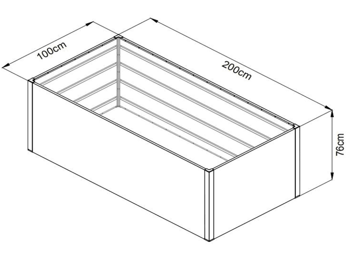 Vyvýšený záhon Lanit Plast záhon Plant