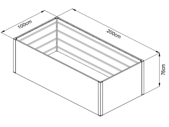 Vyvýšený záhon Lanit Plast záhon Plant