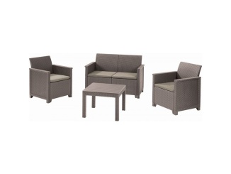 Zahrada –  VespaGarden Zahradní sestava Emma 2 seater set pro 4 osoby - cappuccino