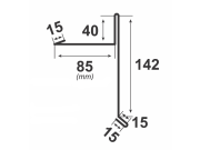 Štítová obruba pod strešnú krytinu Bilka