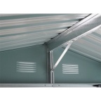 Zahradní domek kovový 3 x 2,4 m se sedlovou střechou antracit Riwall PRO RMSA 8x10 Anthracite