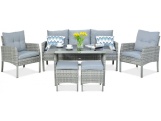 F-Garden Sedací souprava z technoratanu CORTINA Dolphine Grey