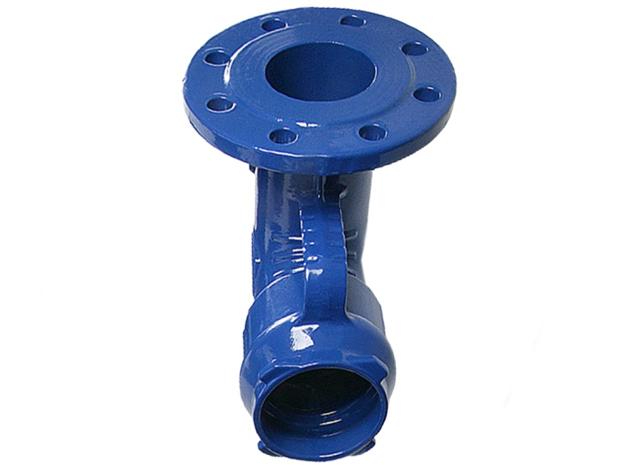 Pätkové koleno prírubové s hrdlom PAM Blutop