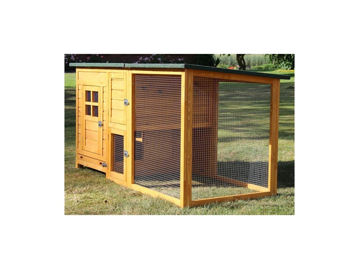 Kurník Scobax Dřevěný kurník TEMELÍN MAXI, 2150x650x800 mm