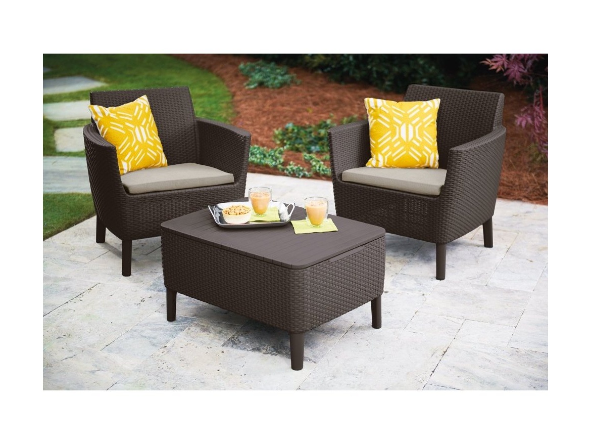 Keter Balkónový set Salemo - hnědá / béžová