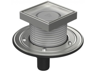 Technická sanita –  Chuděj PVSU 40 (univerzální) 125 x 125 mm, acél, Kerámia, K3, Igen