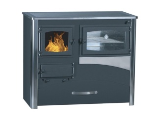 Kályhák –  Concept 2 Air 12kW INOX pravá černá