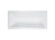 Lansanit Obdélníková vana LUX 180x80 mm, bílá, včetně nožiček,  LANLUX180X80