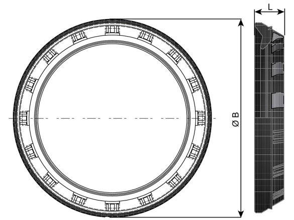Těsnění zámkové PAM Blutop Vi