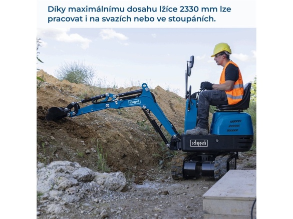 Scheppach EXC 815 - Minibagr