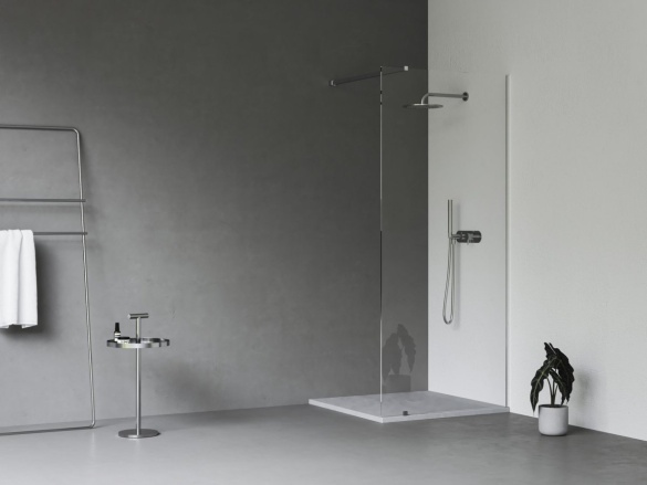 Ravak Walk-In Wall Set 140, čierna+transparent