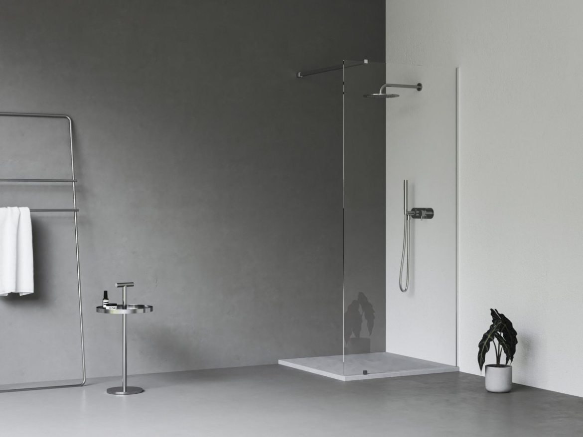 Ravak Walk-In Wall Set 150, čierna+transparent