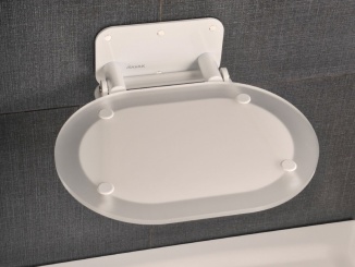 Oválna –  Ravak Sedadlo Chrome, clear/biela