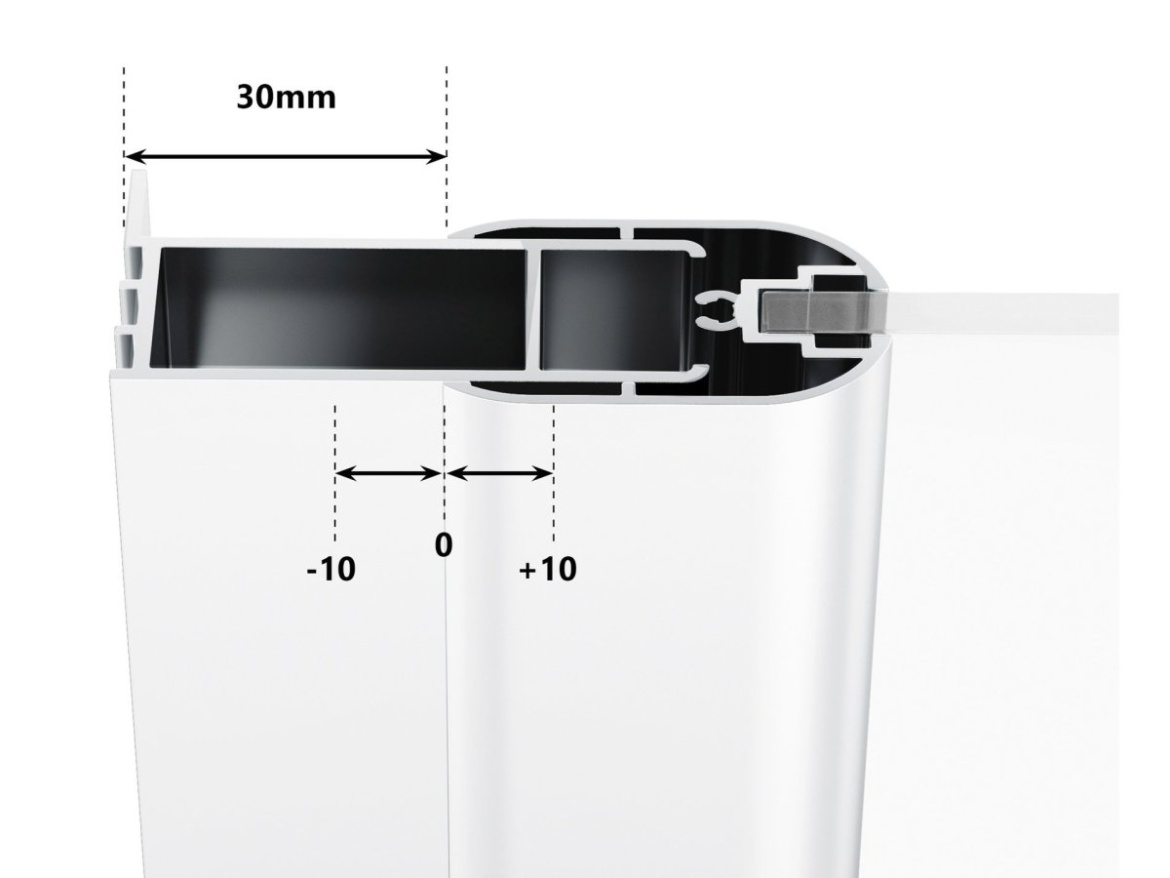 Ravak CSD2 100, lesk+transparent