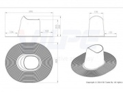 Vilpe Vysoký průchodový prvek pro ploché střechy HL 200