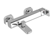 Ravak TD F 022.20BLM Vaňová nástenná batéria bez sprchového setu, čierna matná