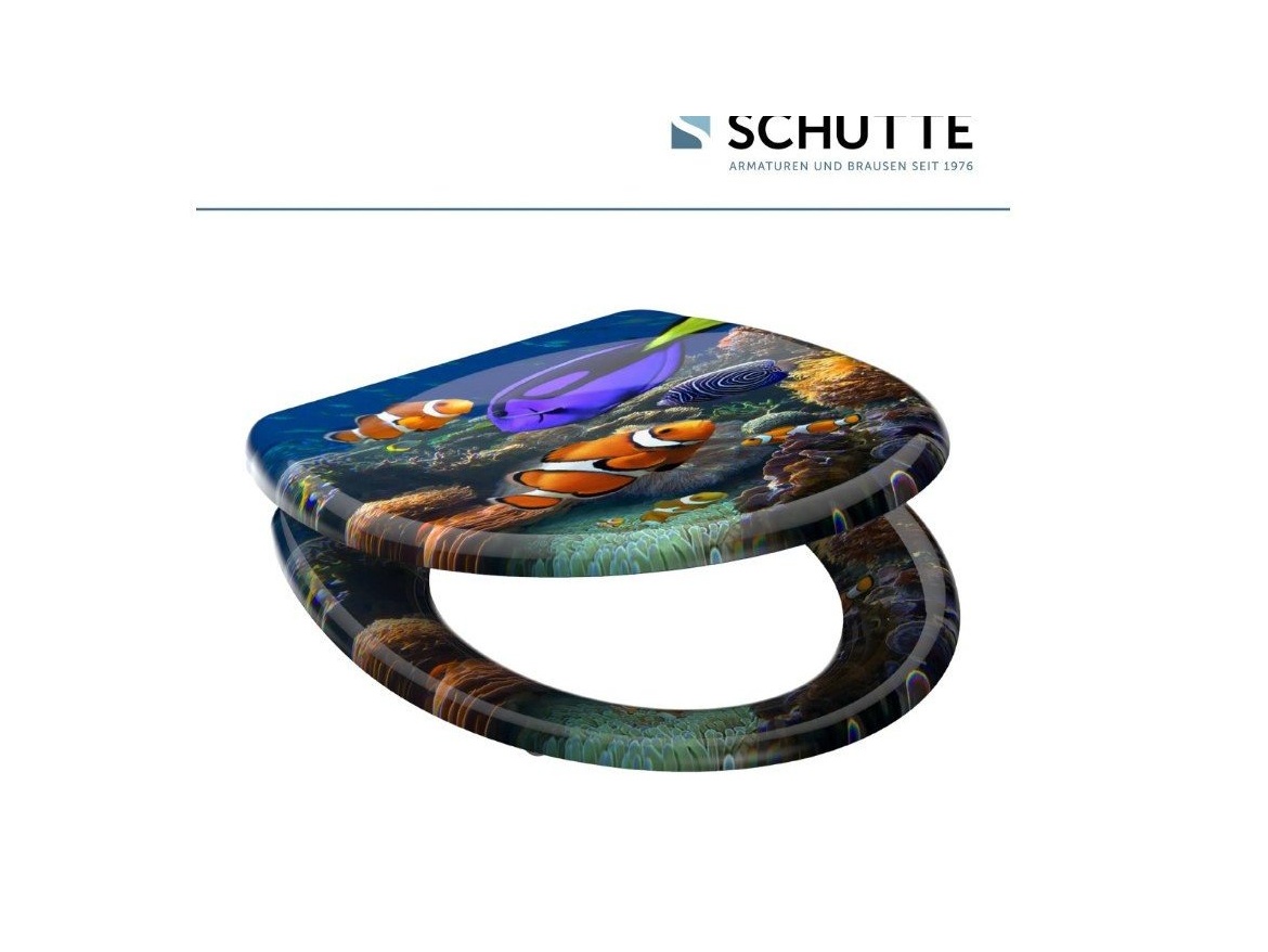 WC sedátka, záchodová prkna Schütte SEA LIFE | Duroplast, Soft Close