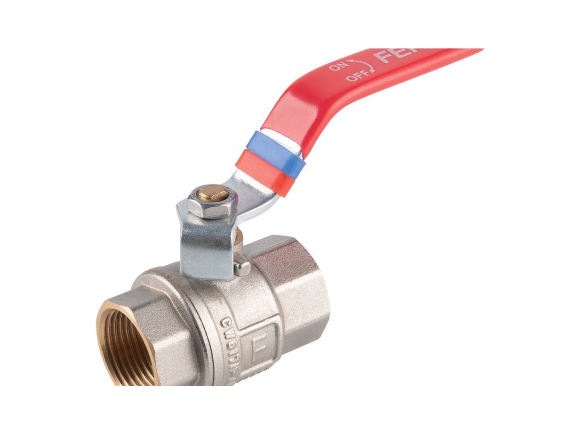 Novaservis Kulový kohout FF 6/4", přímý, páka, voda,  KFP5