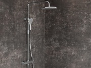 Ravak DS 091.00CR Sprchový stĺp netermostatický, posuvný, so sprchovým setom, chróm