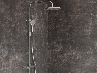 Sprchové sloupy –  Ravak DS 091.00CR Sprchový stĺp netermostatický, posuvný, so sprchovým setom, chróm