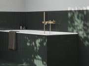 Ravak 611.60GLB Držák sprchy, polohovatelný, Gold Brushed