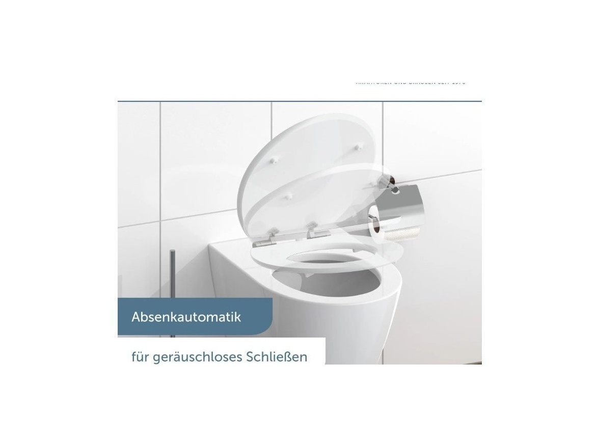 WC sedátka, záchodová prkna Schütte BLACK STONE | MDF HG, Soft Close