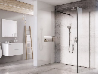 Walk-In –  Ravak Walk-In Corner Set 120x90, čierna+transparent